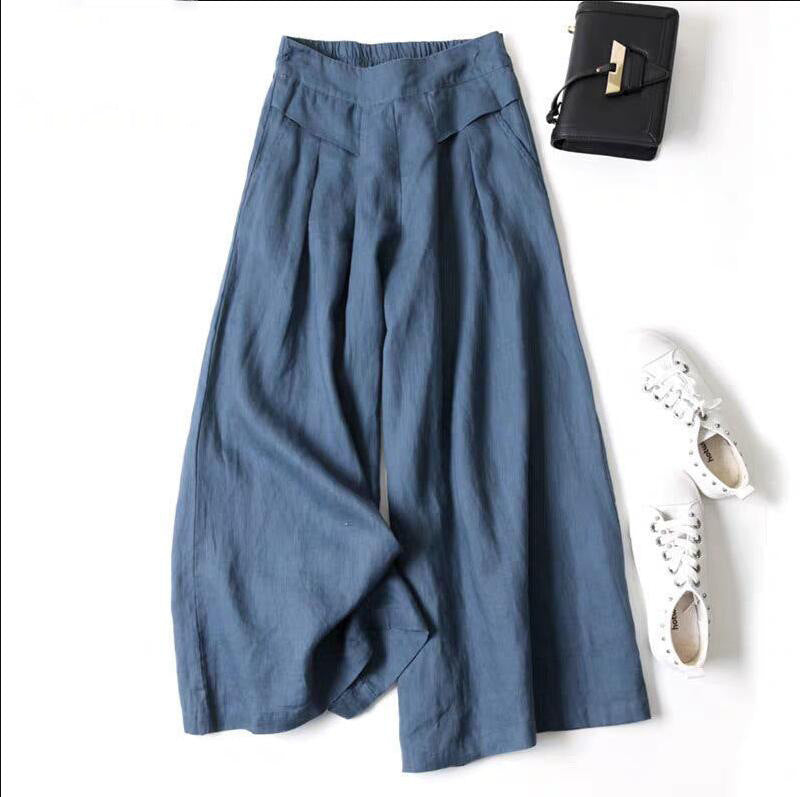 Women's High Waist Thin Wide Leg Pants