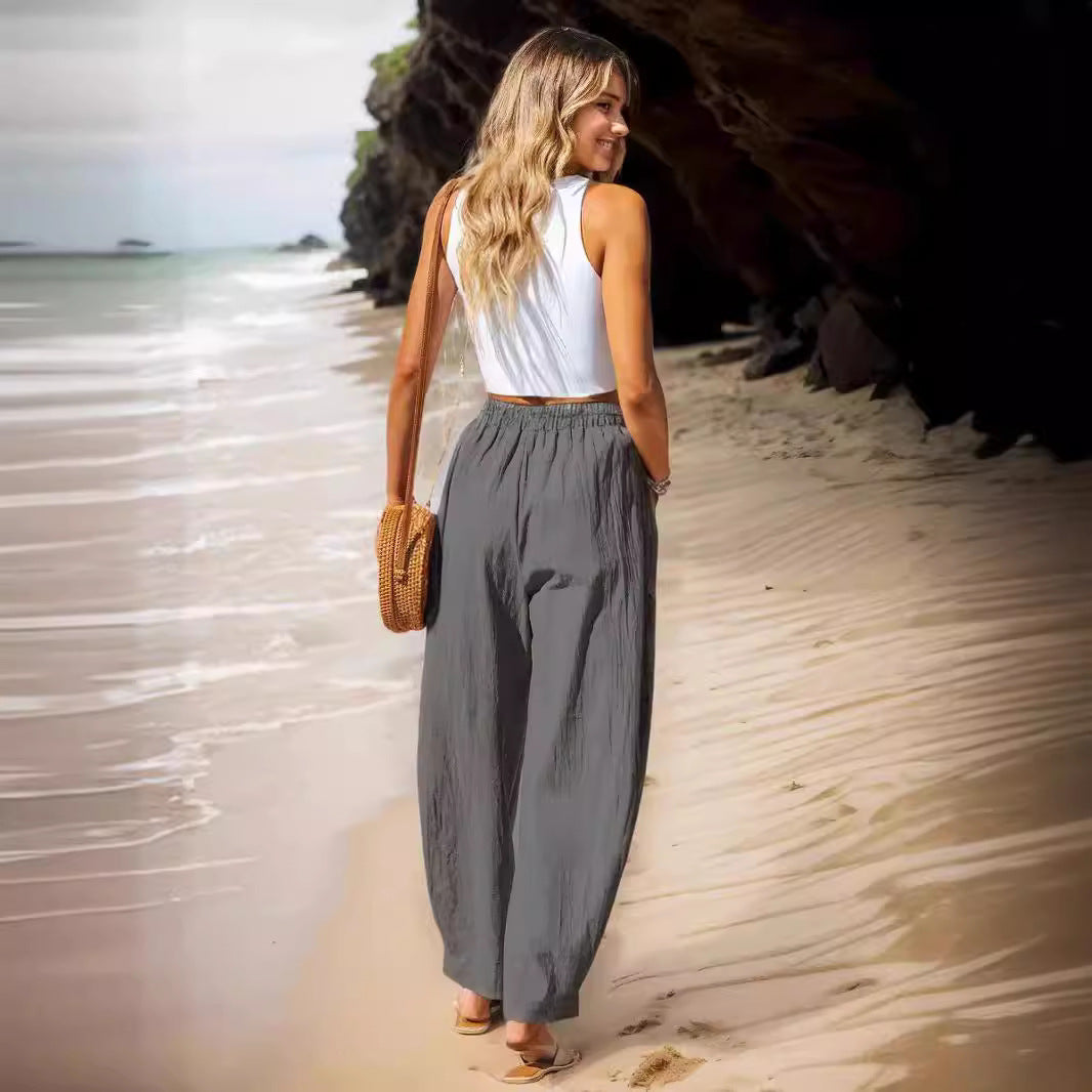 Women's Cotton Casual Vacation Style Pants