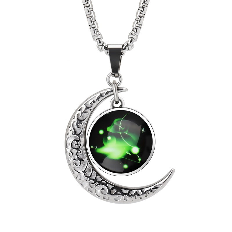 Zodiac Signs Moon Necklace