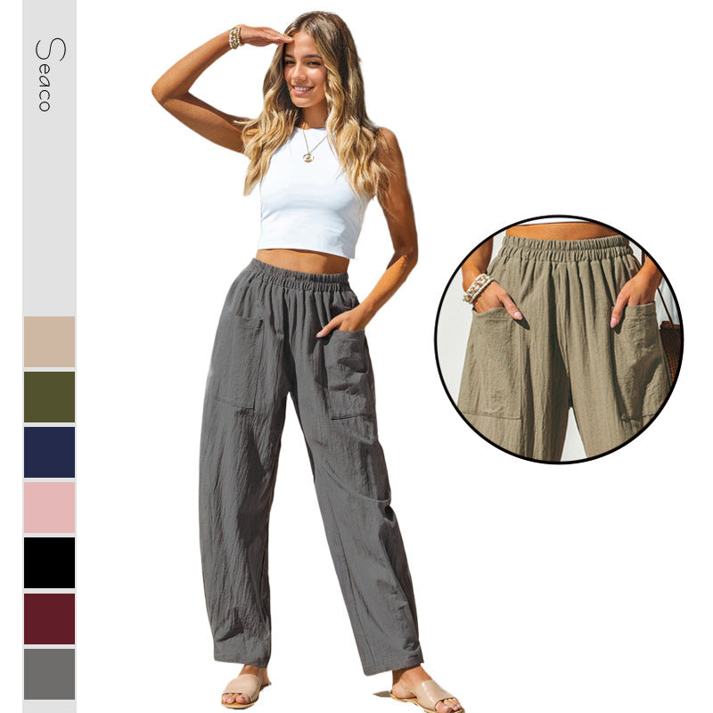 Women's Cotton Casual Vacation Style Pants